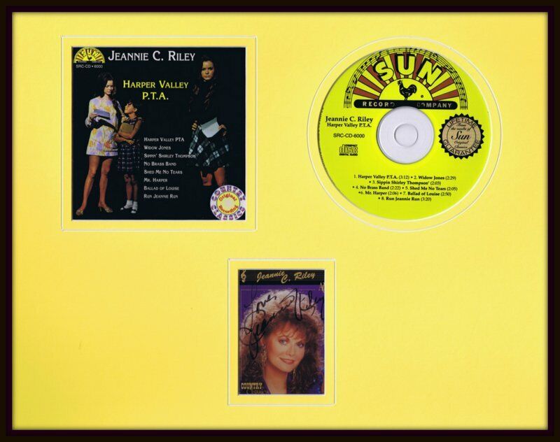 Jeannie C Riley Signed Framed 11x14 Harper Valley PTA CD & Photo Display 