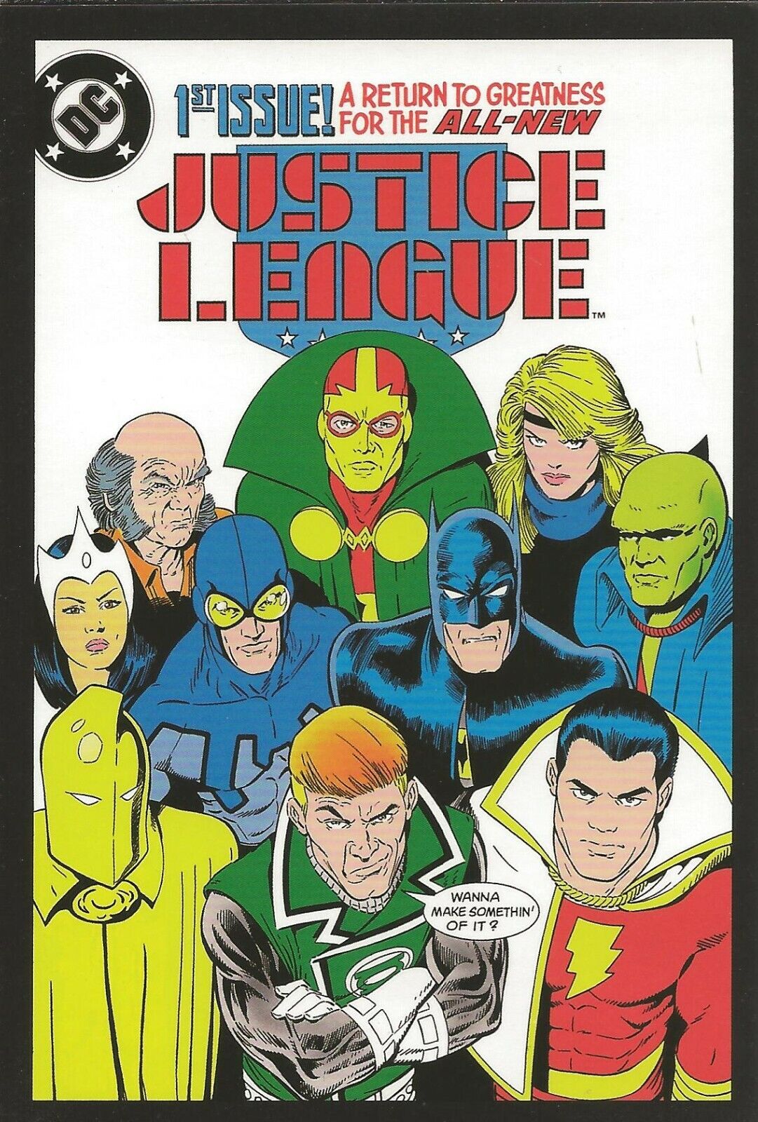 Justice League #1 4x5" Cover Postcard 2010 DC Comics  