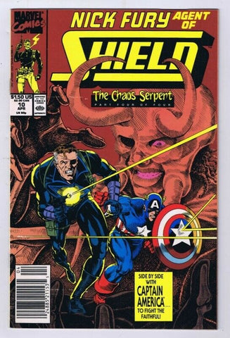 Nick Fury Agent of SHIELD #10 ORIGINAL Vintage 1990 Marvel Comics Capt America