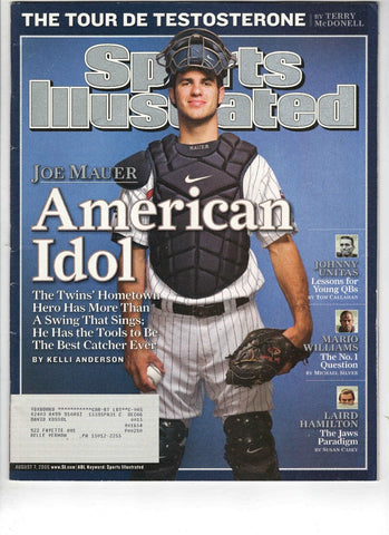 Aug 7 2006 Sports Illustrated Magazine Joe Mauer Twins