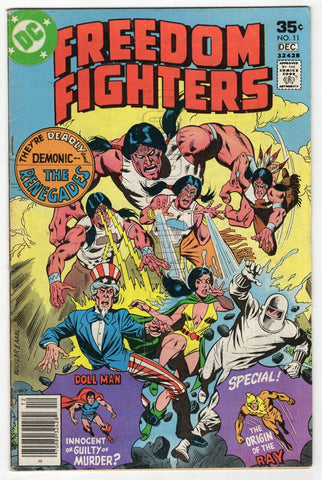 Freedom Fighters #11 VINTAGE 1977 DC Comics Origin of The Ray