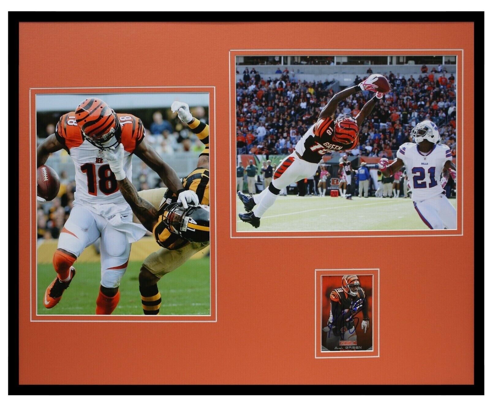 AJ Green Signed Framed 16x20 Photo Set Bengals UGA