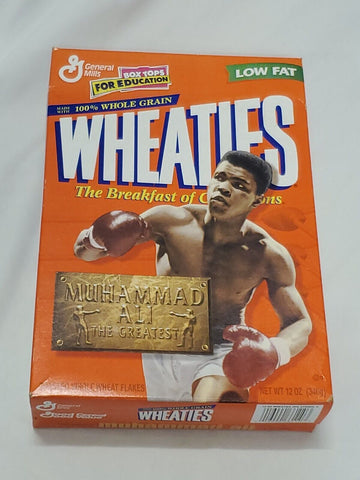 ORIGINAL Vintage 1999 Muhammad Ali Empty Wheaties Box