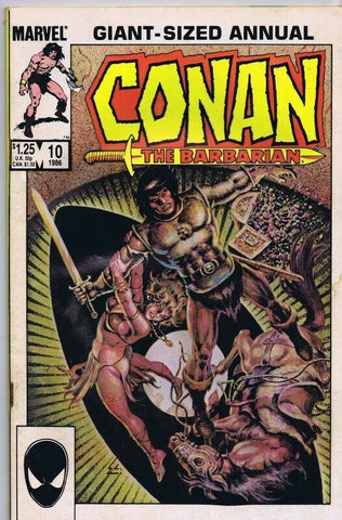 Conan the Barbarian Annual #10 ORIGINAL Vintage 1985 Marvel Comics GGA