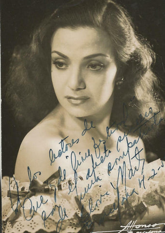 Gloria Marti Signed Vintage Photo 1952