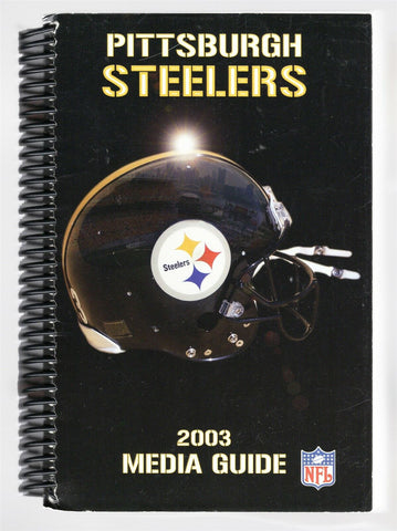 ORIGINAL Vintage 2003 Pittsburgh Steelers Media Guide Troy Polamalu Rookie