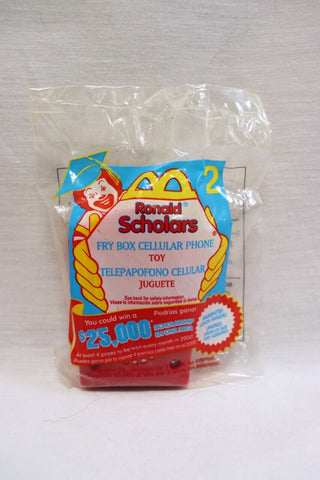 VINTAGE SEALED 1999 McDonald's Scholars Fry Box Cellular Phone Toy