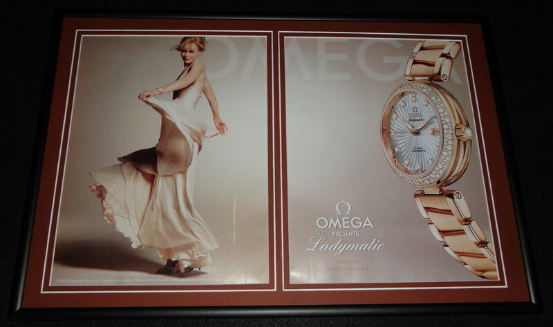 Nicole Kidman 2015 Omega Watches 12x18 Framed ORIGINAL Advertising Display B