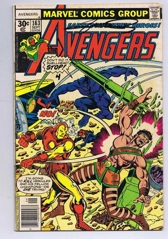 Avengers #163 ORIGINAL Vintage 1977 Marvel Comics 