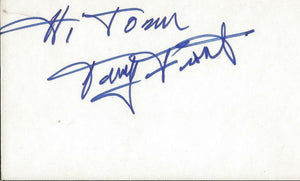 Terry Frost Signed Vintage 3x5 Index Card JSA Superman