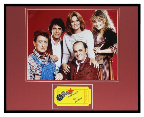 Bob Newhart Signed Framed 16x20 Photo Display w/ cast