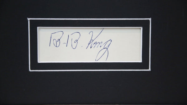 BB King Signed Framed 16x20 CD + Photo Display JSA