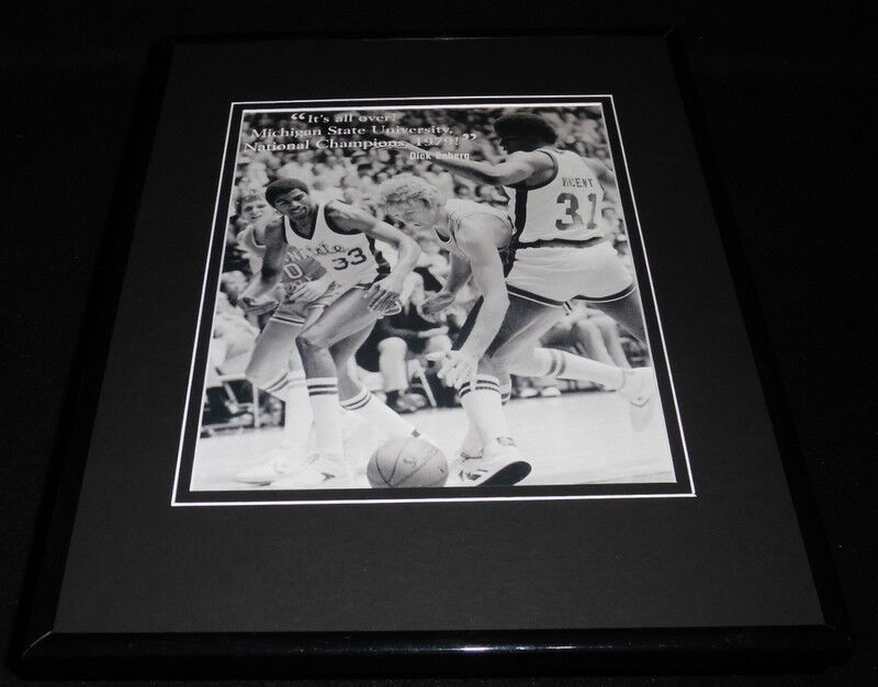 Larry Bird vs Magic Johnson Framed 11x14 Photo Display National Championship