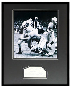 Marion Motley Signed Framed 16x20 Photo Display Browns 