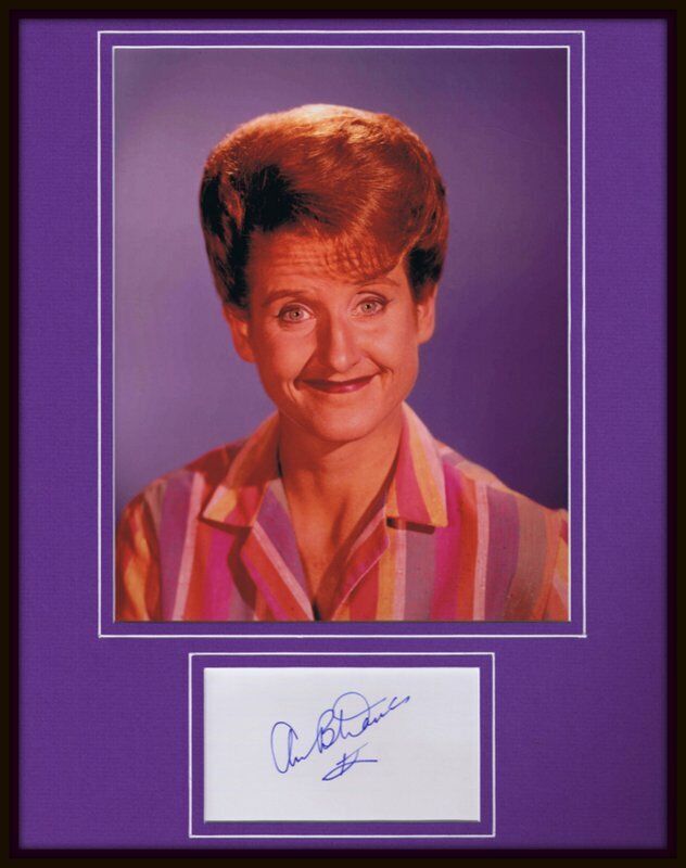 Ann B Davis Signed Framed 11x14 Photo Display Brady Bunch Alice 