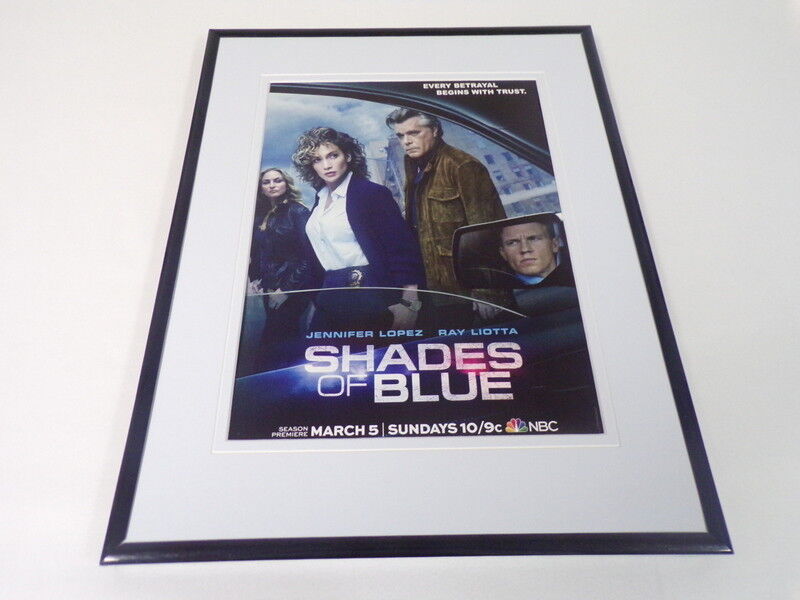 Shades of Blue 2017 NBC Framed 11x14 ORIGINAL Advertisement Jennifer Lopez