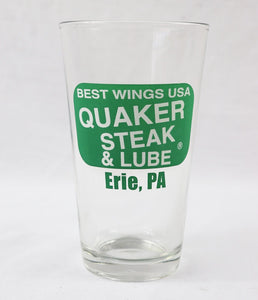 VINTAGE Quaker Steak & Lube Erie Pennsylvania Beer Pint Glass