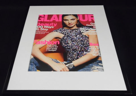 Gal Gadot Framed ORIGINAL 2016 Glamour Magazine Cover Wonder Woman