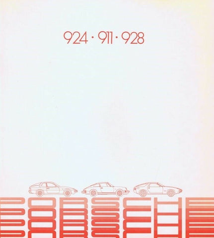 ORIGINAL Vintage 1981-1982 Porsche 911 924 928 Sales Brochure Book