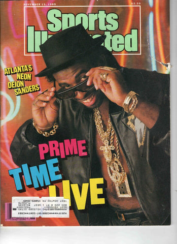 Nov 13 1989 Sports Illustrated Magazine Deion Sanders Falcons