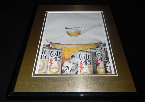 1968 Colt 45 Malt Liquor Framed 11x14 ORIGINAL Vintage Advertisement 