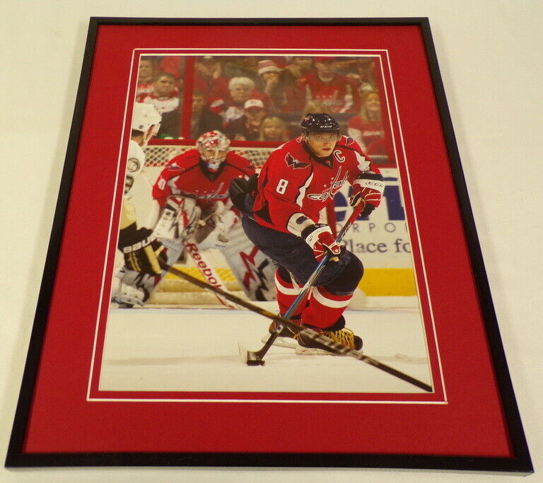 Alex Ovechkin Capitals vs Penguins Framed 11x14 Photo Display 