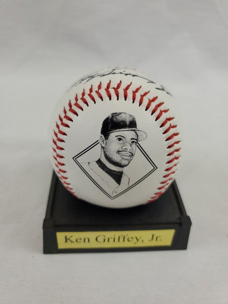 Ken Griffey Jr Record Breakers of Baseball Facsimile Signed Baseball