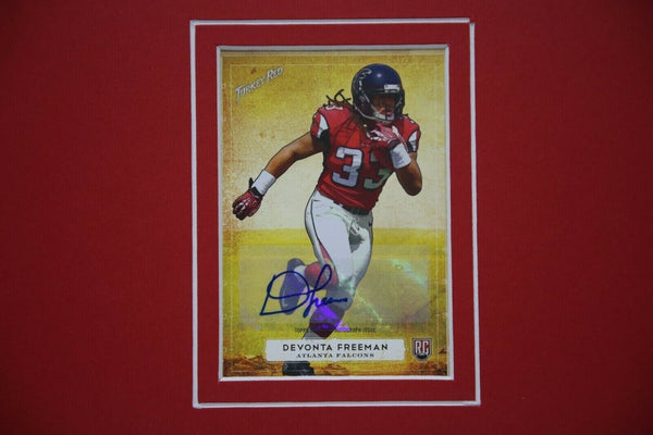 Devonta Freeman Signed Framed 16x20 Photo Set TOPPS Falcons Ravens