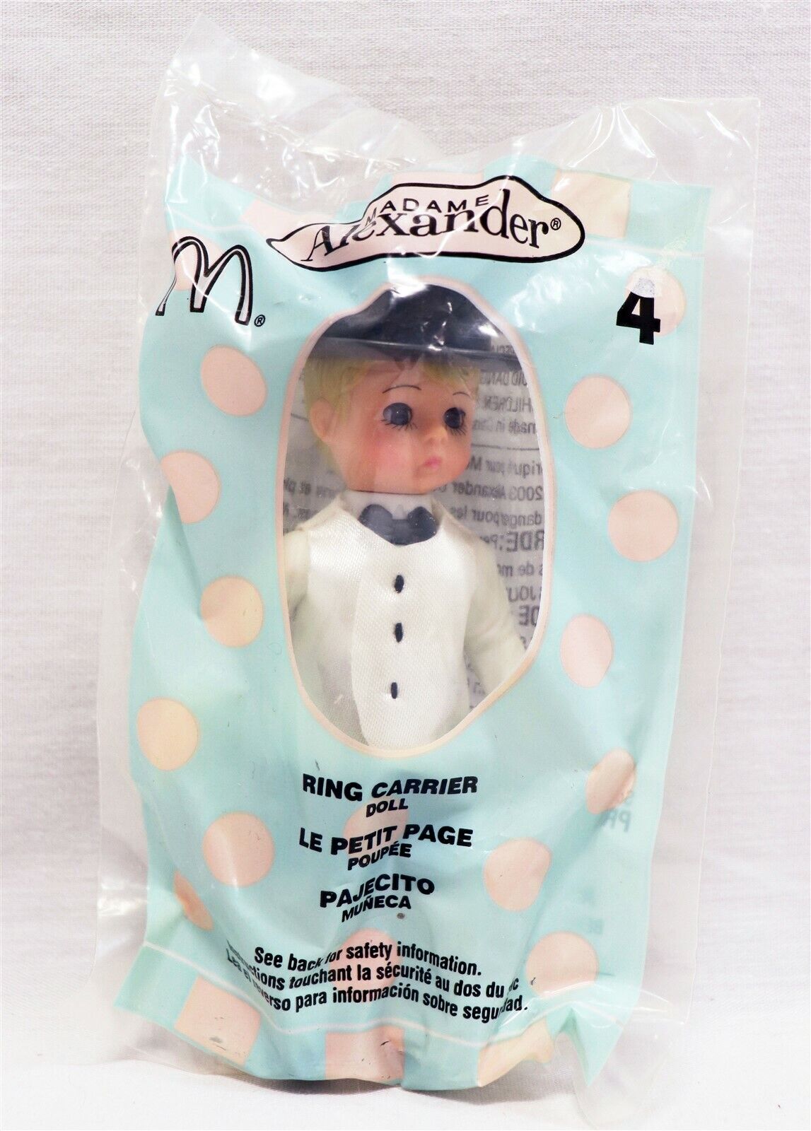 VINTAGE SEALED 2003 McDonald's Madame Alexander Ring Carrier Doll