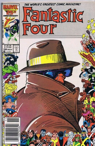 Fantastic Four #296 ORIGINAL Vintage 1986 Marvel Comics 25th Border