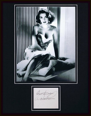 Abbe Lane Signed Framed 11x14 Photo Display 