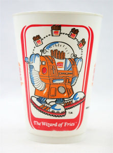 VINTAGE 1979 Burger King Wizard of Fries Plastic Cup