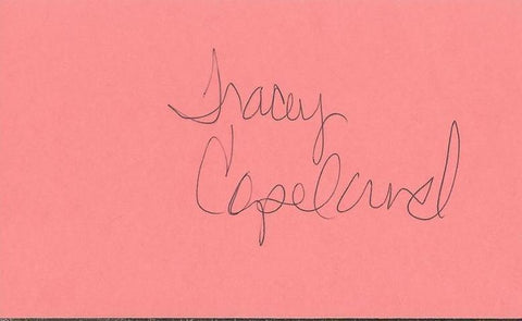 Tracey Copeland Signed 3x5 Index Card In the Heat of the Night