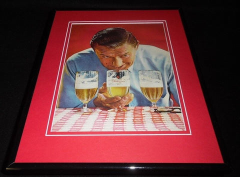 1966 Budweiser Beer 3 Glasses Framed 11x14 ORIGINAL Vintage Advertisement 