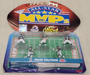 VINTAGE SEALED 1997 Galoob Miami Dolphins MVPs Action Figures Dan Marino