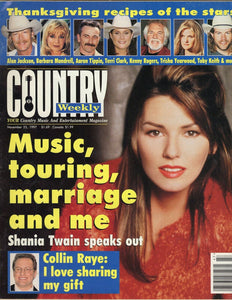 VINTAGE Nov 25 1997 Country Weekly Magazine Shania Twain Collin Raye