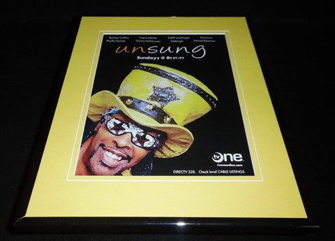 UnSung 2010 TV One Framed ORIGINAL Advertisement Bootsy Collins Teena Marie