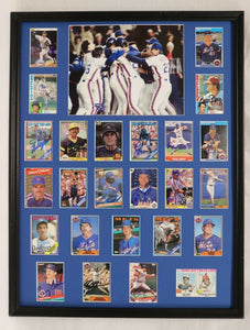 1986 New York Mets World Series Champions Team Signed Framed 18x24 Photo Set