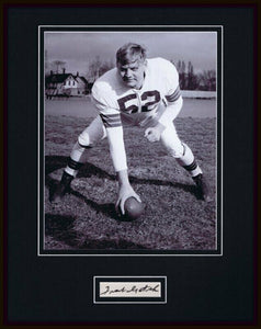 Frank Gatski Signed Framed 11x14 Photo Display JSA Browns