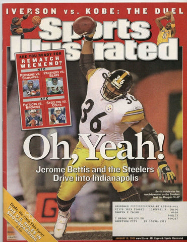 VINTAGE Jan 16 2006 Sports Illustrated Jerome Bettis Steelers