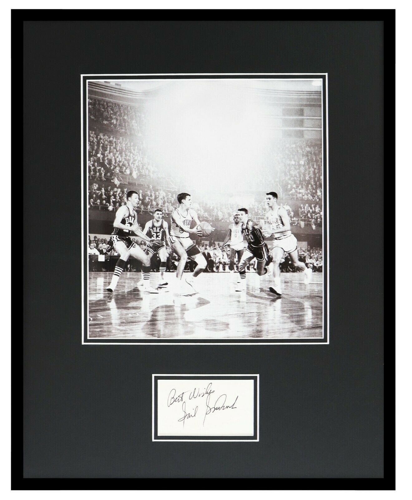 Gail Goodrich Signed Framed 16x20 Photo Display Lakers UCLA