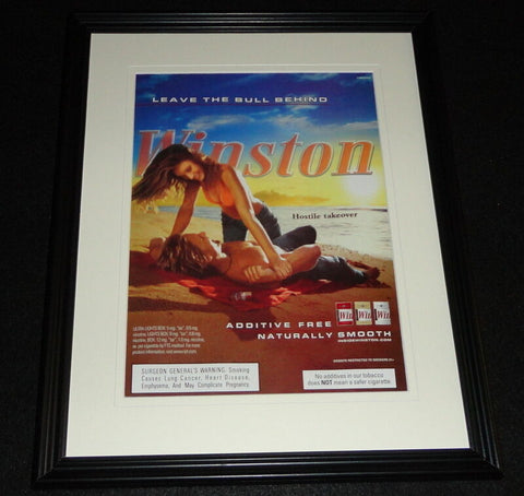 2004 Winston Cigarettes Hostile Takeover Framed 11x14 ORIGINAL Advertisement