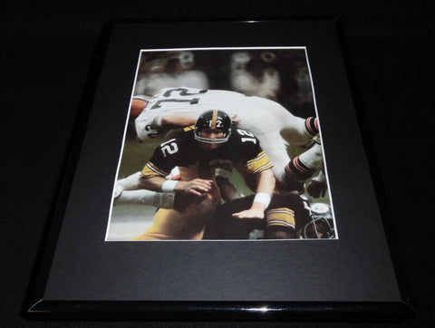 Terry Bradshaw Framed 11x14 Photo Display Steelers vs Browns