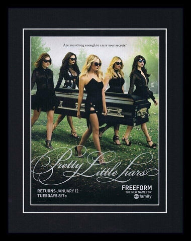 Pretty Little Liars 2016 Freeform Framed 11x14 ORIGINAL Vintage Advertisement 