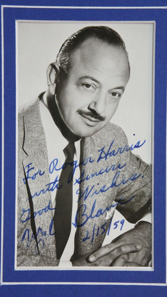 Mel Blanc Signed Framed 11x14 Porky Pig Photo Display