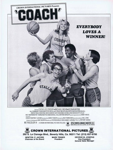 Coach 1978 ORIGINAL Vintage 9x12 Industry Ad Cathy Lee Crosby Michael Biehn