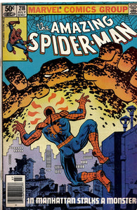 Amazing Spiderman #218 VINTAGE 1981 Marvel Comics Frank Miller