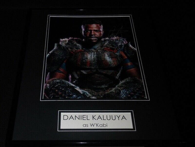 Daniel Kaluuya Signed Framed 16x20 Black Panther W'Kabi Photo Display