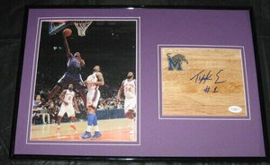 Tyreke Evans Signed Framed 12x18 Floorboard & Photo JSA Kings