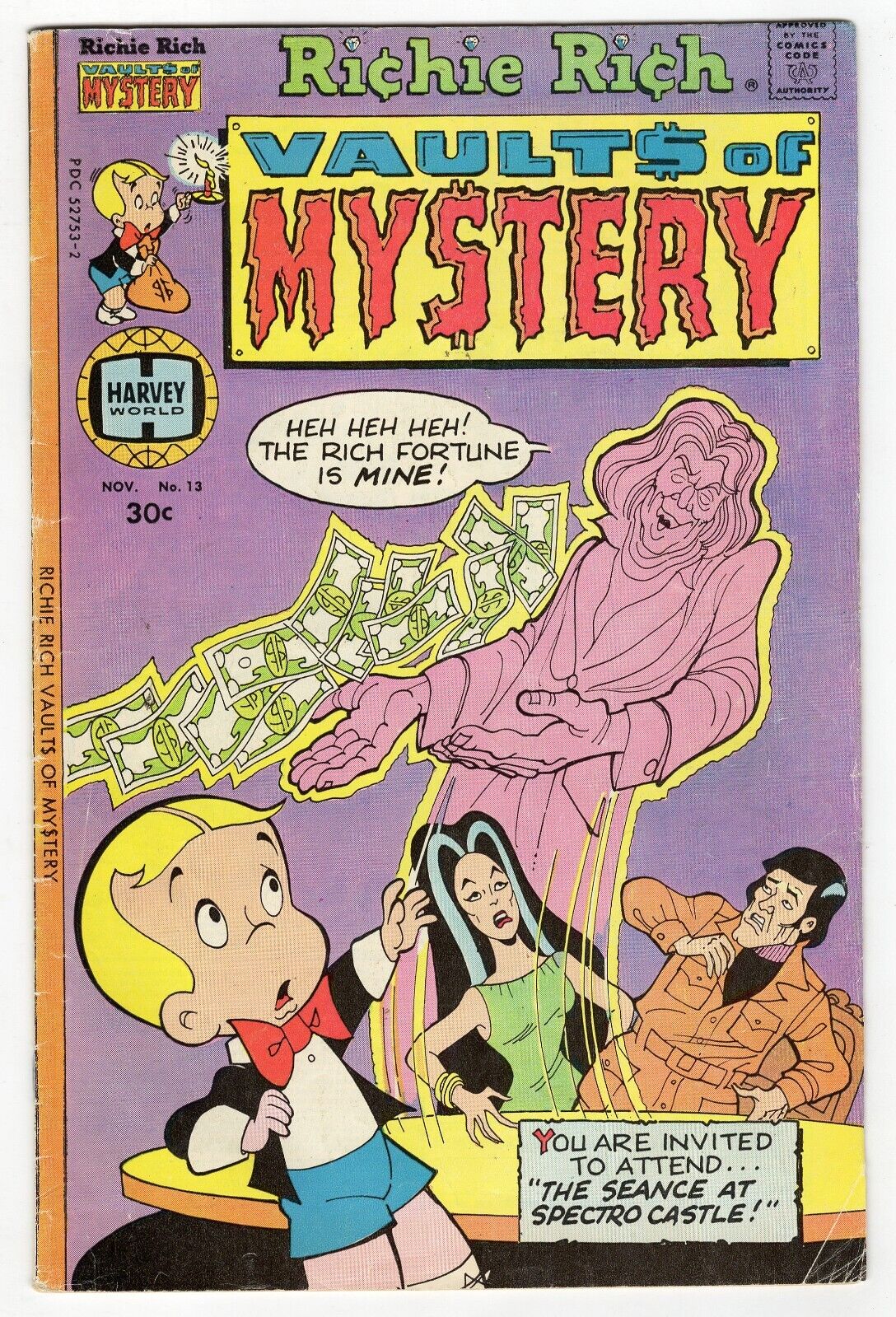 Richie Rich Vault of Mystery #13 VINTAGE 1976 Harvey Comics